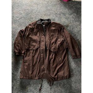 Vintage Cyclone Utex Brown Trench Coat Size P/S